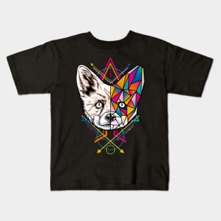 Geometric Fox Kids T-Shirt